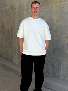 core weighted tee - white