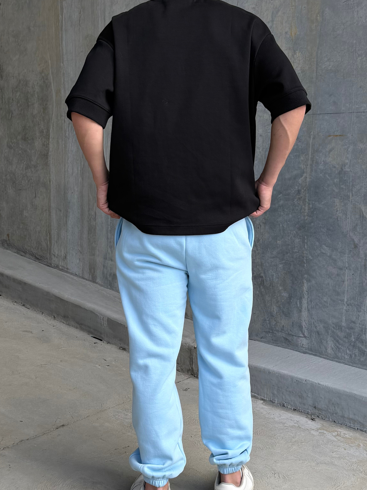 bespoke trackies - glacier blue