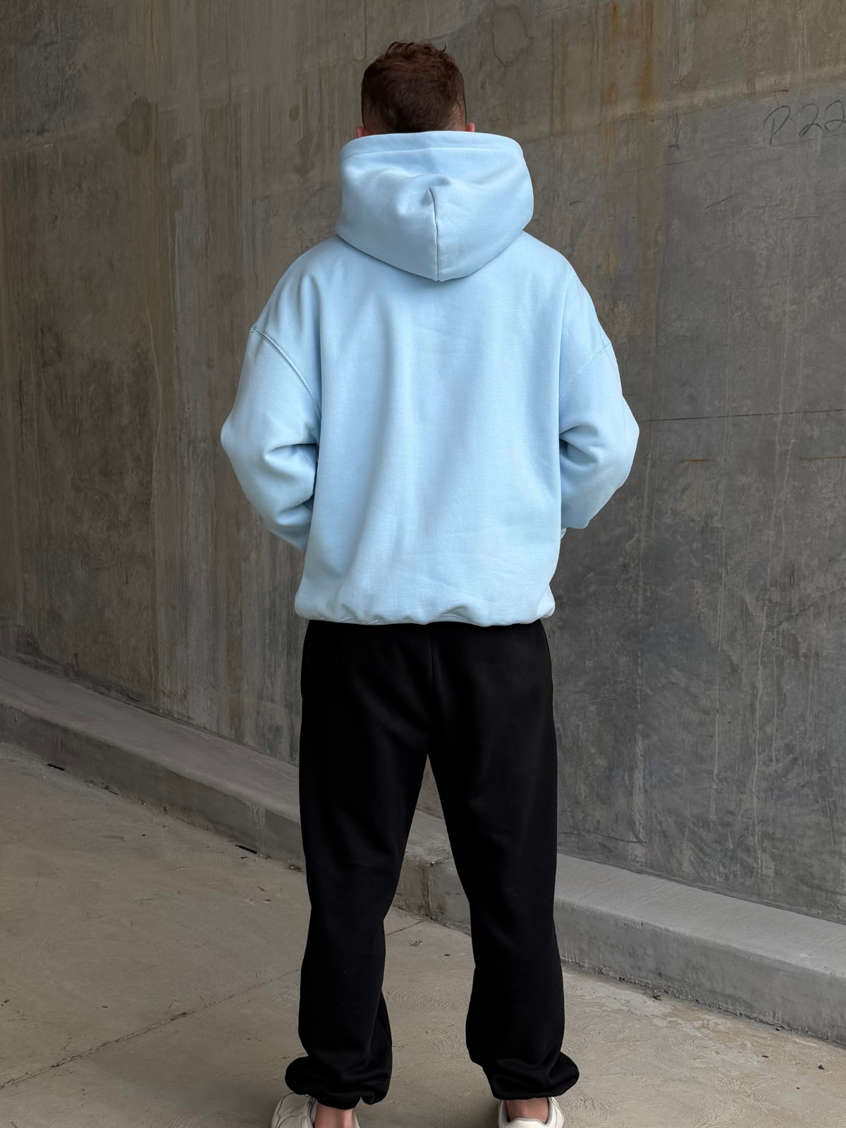 bespoke hoodie - glacier blue