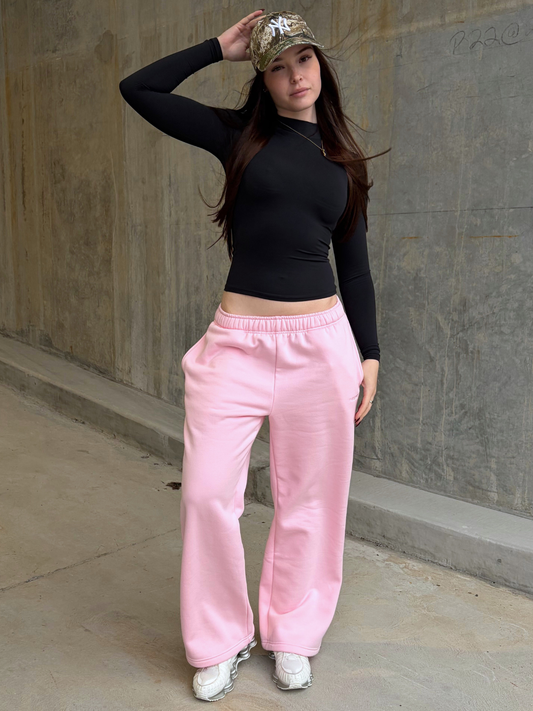 bespoke trackies straight leg - blossom