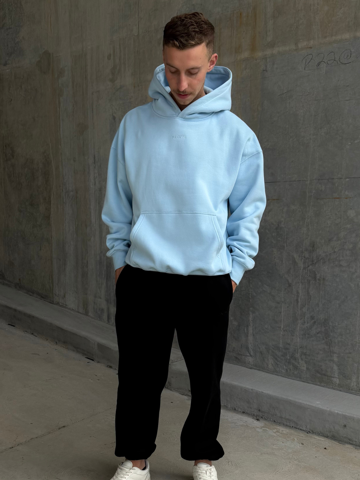 bespoke hoodie - glacier blue