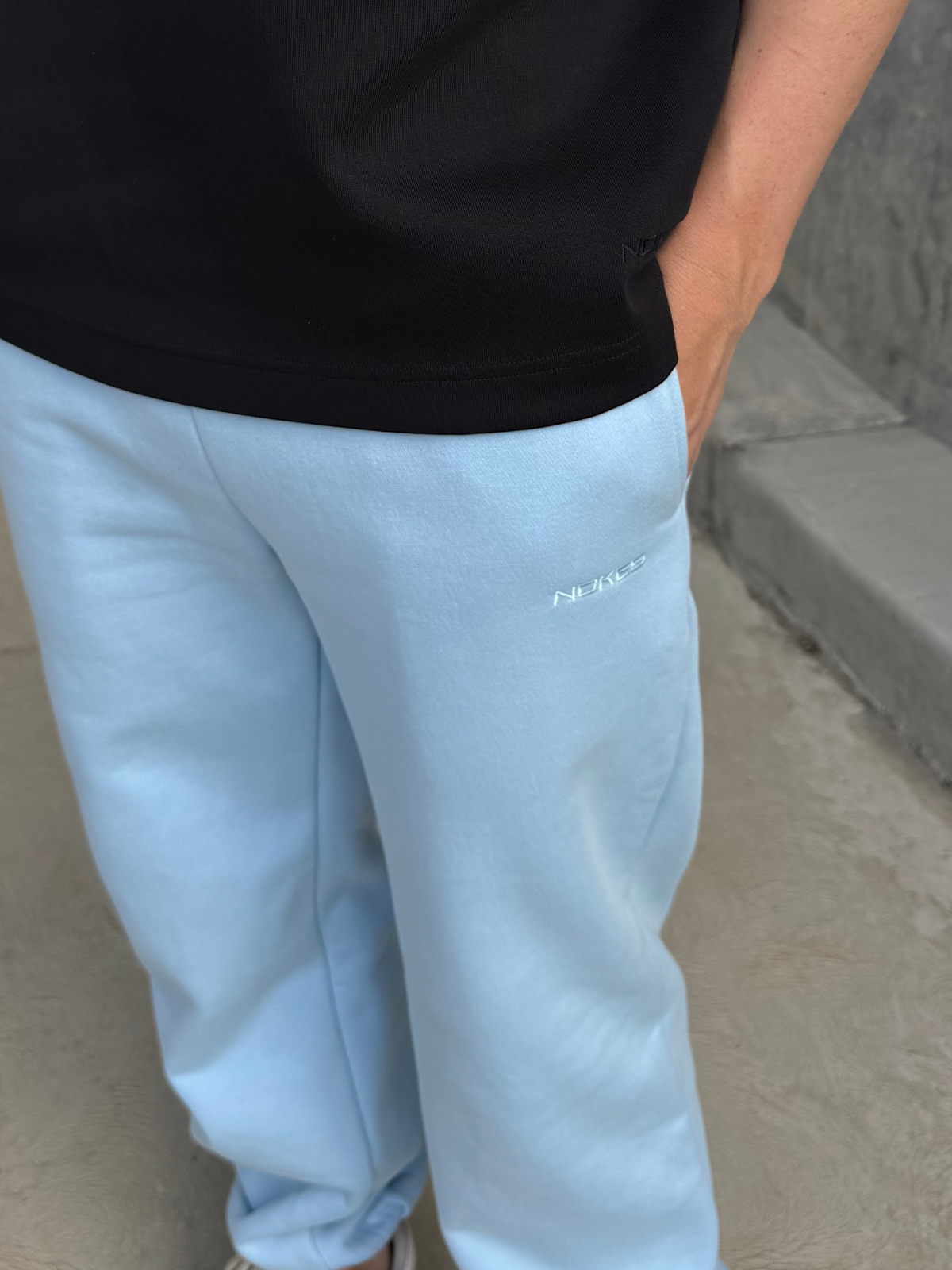 bespoke trackies - glacier blue